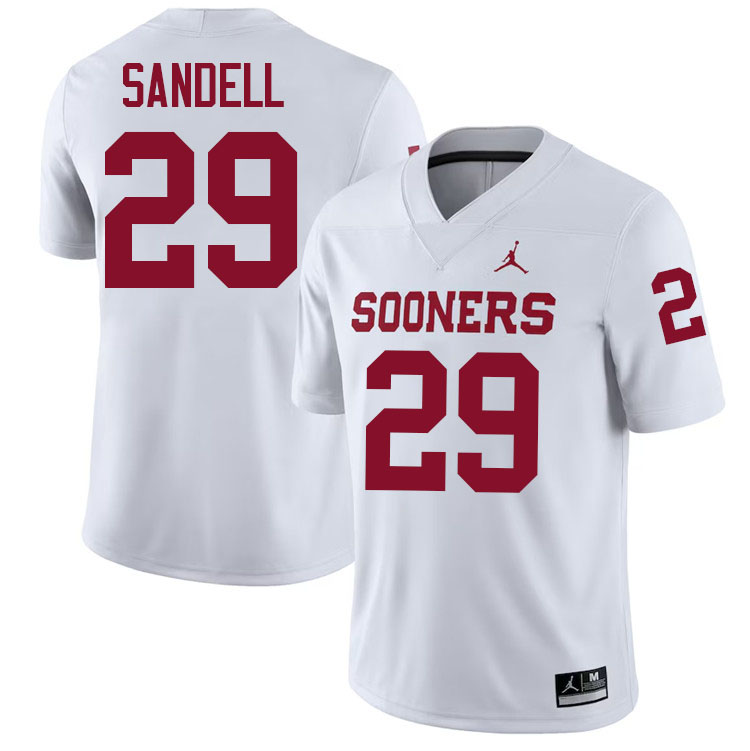 Tate Sandell Oklahoma Sooners Jersey,Oklahoma Sooners Football Uniforms,Jersey-White Tate Sandell Oklahoma Sooners Jersey,Oklahoma Sooners Football Uniforms,Jersey-White